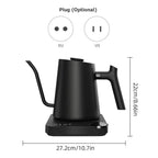 Gooseneck Electric Temperature Control Stainless Steel Kettle 0.9L - GiftMira