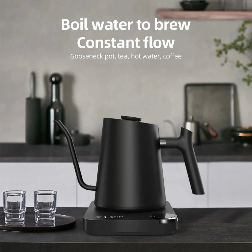 Gooseneck Electric Temperature Control Stainless Steel Kettle 0.9L - GiftMira