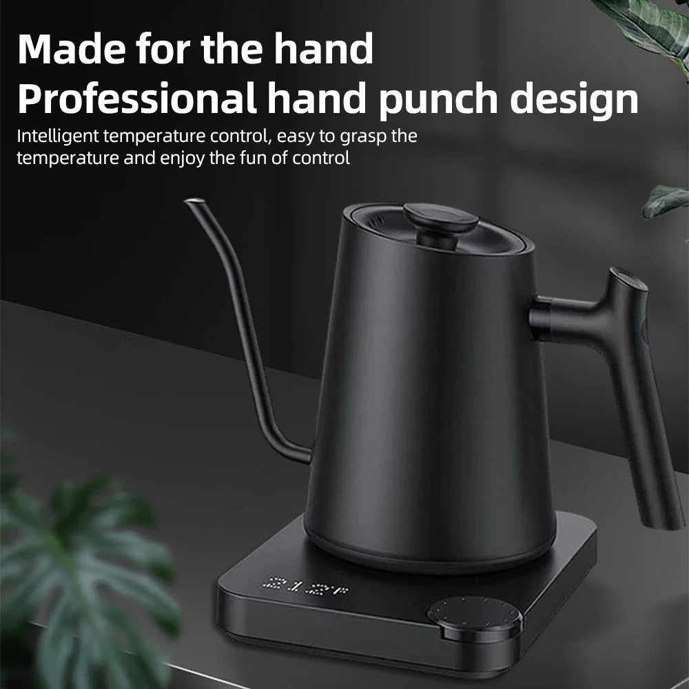 Gooseneck Electric Temperature Control Stainless Steel Kettle 0.9L - GiftMira