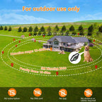 GPS Wireless Dog Fence System – No Wire, No Subscription, Satellite Boundary, IPX7 Waterproof - GiftMira