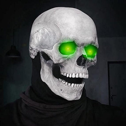 Halloween Movable Jaw Realistic Skull Mask - Best Full Head Latex Cosplay Mask - GiftMira