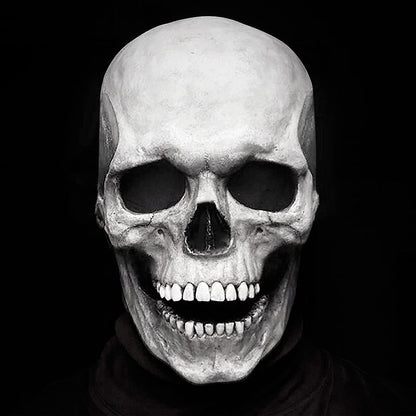 Halloween Movable Jaw Realistic Skull Mask - Best Full Head Latex Cosplay Mask - GiftMira