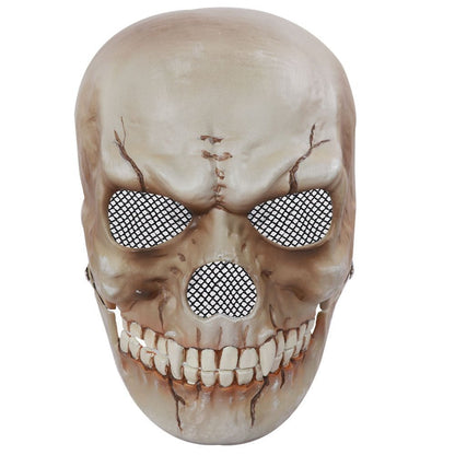Halloween Movable Jaw Realistic Skull Mask - Best Full Head Latex Cosplay Mask - GiftMira