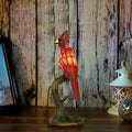 Handcrafted Colored Resin Bird Table Decor Lamp Stained Glass Effect Artistic Accent Light Home Gift - GiftMira