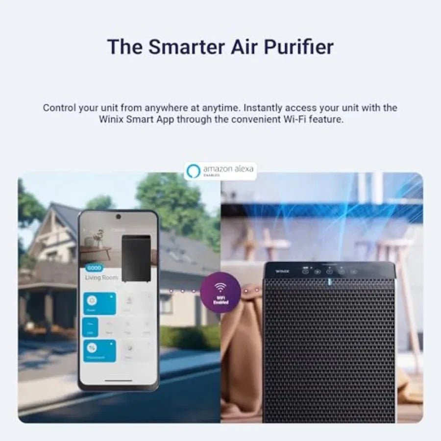 HEPA Air Purifier Large Room 1882Ft² Carbon Filter Air Quality Monitor Auto Mode Pet Smoke Dust - GiftMira