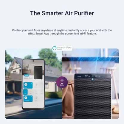 HEPA Air Purifier Large Room 1882Ft² Carbon Filter Air Quality Monitor Auto Mode Pet Smoke Dust - GiftMira
