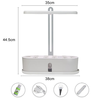 Indoor Herb Garden Hydroponic Kit 12 - Pod – Smart LED Grow Light, Auto Timer, Basil Mint Cilantro Gift - GiftMira