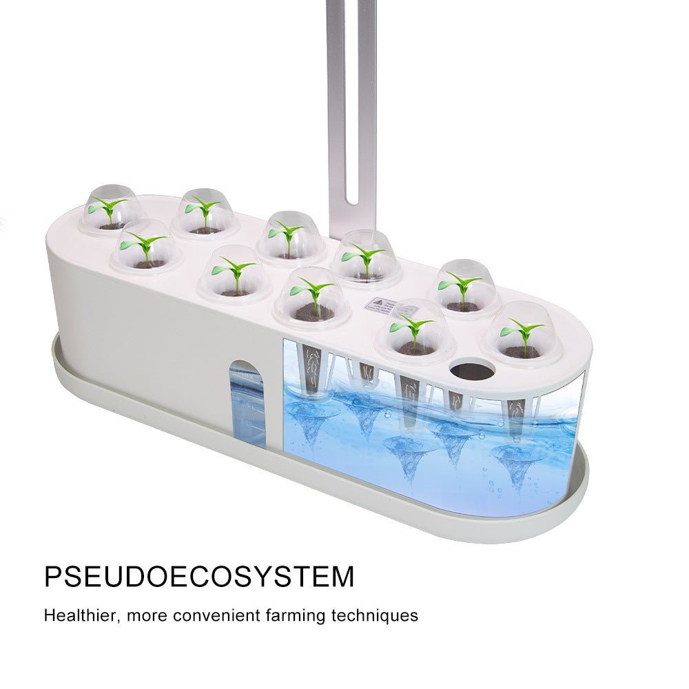 Indoor Herb Garden Hydroponic Kit 12 - Pod – Smart LED Grow Light, Auto Timer, Basil Mint Cilantro Gift - GiftMira