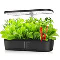 Indoor Herb Garden Hydroponic Kit 12 - Pod – Smart LED Grow Light, Auto Timer, Basil Mint Cilantro Home Gift - GiftMira