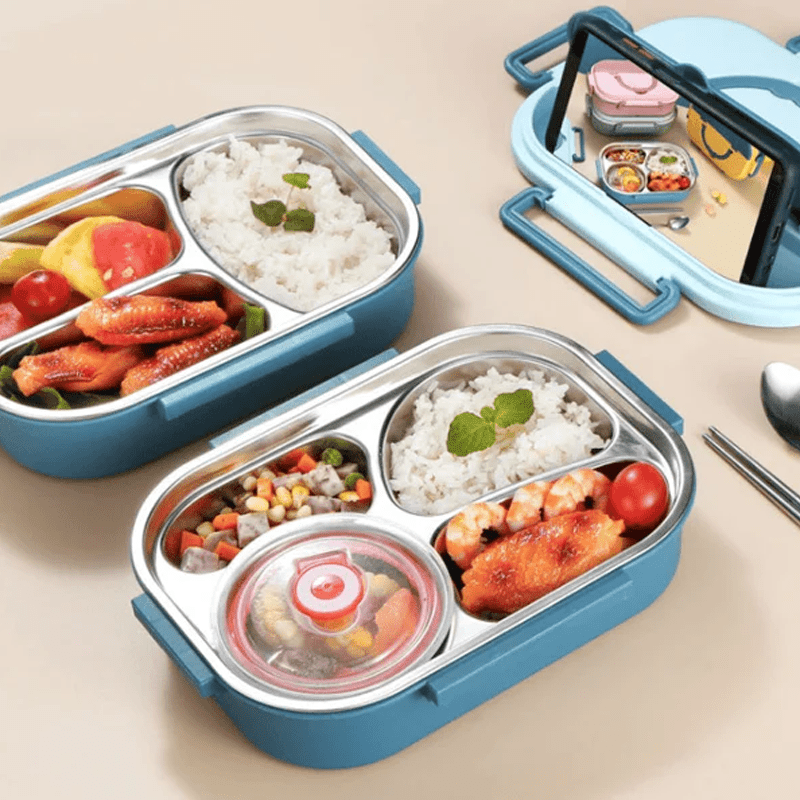 InsulaSteel Premium Thermal Lunch Box | Multi - Layer Stainless Steel Food Jar - GiftMira