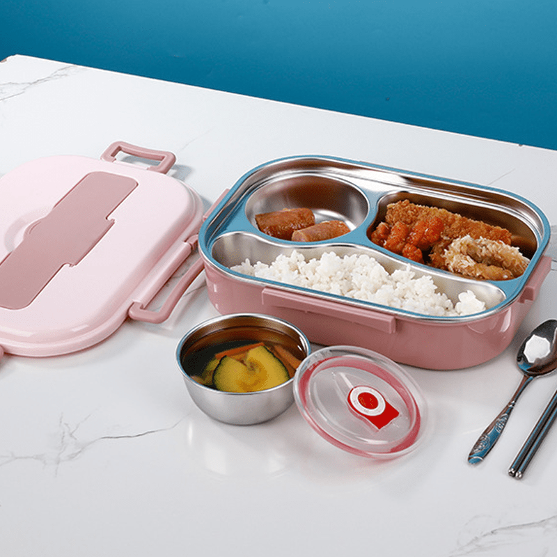 InsulaSteel Premium Thermal Lunch Box | Multi - Layer Stainless Steel Food Jar - GiftMira