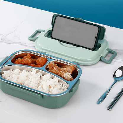 InsulaSteel Premium Thermal Lunch Box | Multi - Layer Stainless Steel Food Jar - GiftMira