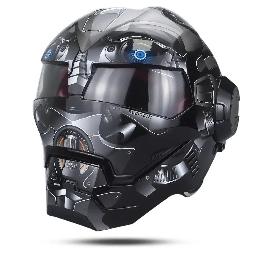 full face iron man motorcycle helmet Retro Full-Face 4 AA batteries Model|BMW|R1150GS/Adventure Color:C Austin Peay vs #4