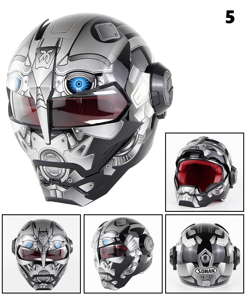 IronRider: Limited Edition Open - Flip Retro Motorcycle Helmet - GiftMira