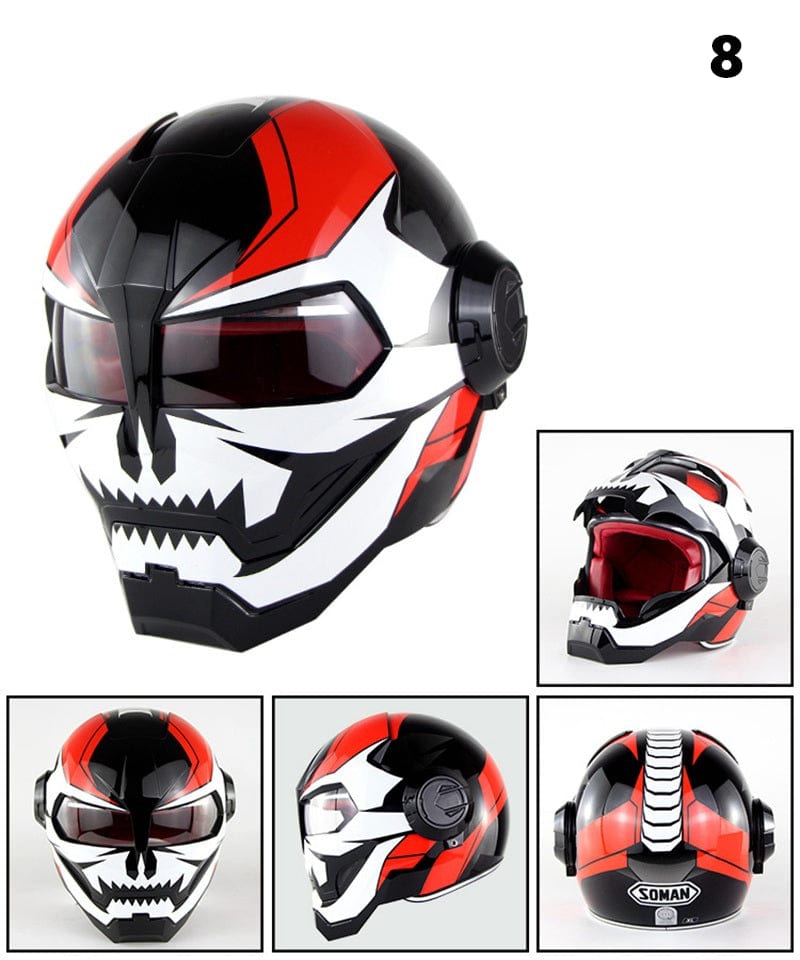 IronRider: Limited Edition Open - Flip Retro Motorcycle Helmet - GiftMira