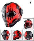 IronRider: Limited Edition Open - Flip Retro Motorcycle Helmet - GiftMira
