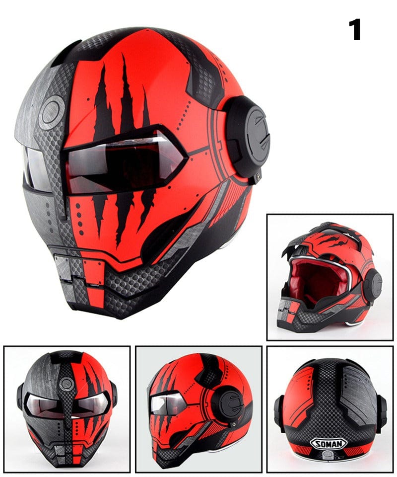 IronRider: Limited Edition Open - Flip Retro Motorcycle Helmet - GiftMira