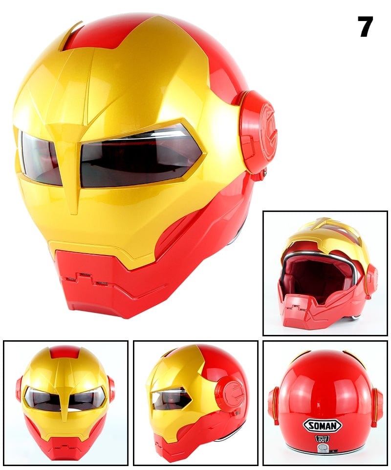 IronRider: Limited Edition Open - Flip Retro Motorcycle Helmet - GiftMira
