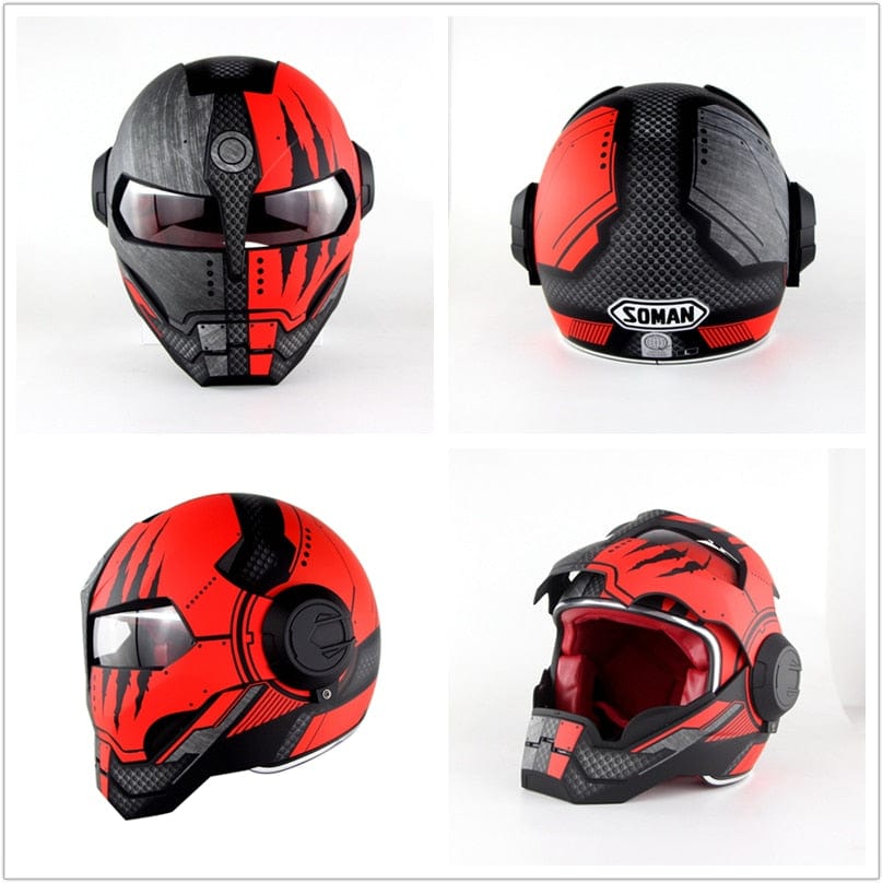 IronRider: Limited Edition Open - Flip Retro Motorcycle Helmet - GiftMira