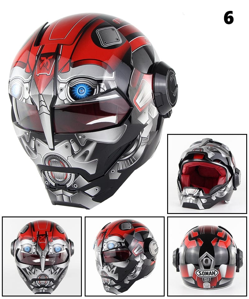 IronRider: Limited Edition Open - Flip Retro Motorcycle Helmet - GiftMira