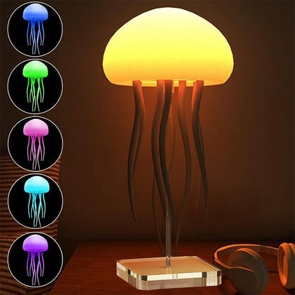 Jellyfish Lamp Bluetooth Speaker – 16 Color LED Aquarium Mood Night Light with Music Sync - GiftMira