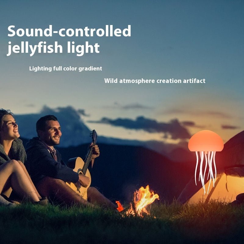 Jellyfish Lamp Bluetooth Speaker – 16 Color LED Aquarium Mood Night Light with Music Sync - GiftMira