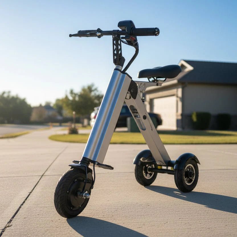 K7S Mini Foldable 3 - Wheel Electric Scooter – 250W, 36V 7.8Ah Battery, 3 - Speed, Reverse, 15 MPH, Teens & Adults - GiftMira
