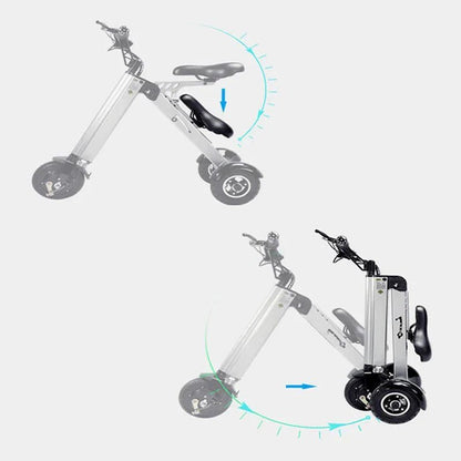 K7S Mini Foldable 3 - Wheel Electric Scooter – 250W, 36V 7.8Ah Battery, 3 - Speed, Reverse, 15 MPH, Teens & Adults - GiftMira