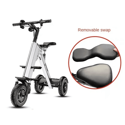 K7S Mini Foldable 3 - Wheel Electric Scooter – 250W, 36V 7.8Ah Battery, 3 - Speed, Reverse, 15 MPH, Teens & Adults - GiftMira