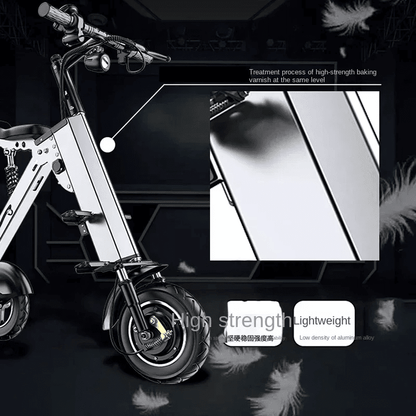 K7S Mini Foldable 3 - Wheel Electric Scooter – 250W, 36V 7.8Ah Battery, 3 - Speed, Reverse, 15 MPH, Teens & Adults - GiftMira
