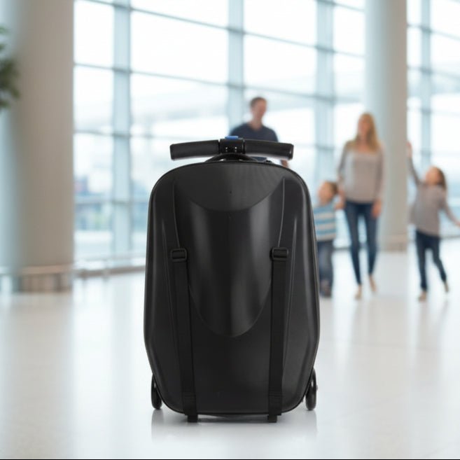 Kids Scooter Suitcase – Rolling Luggage with Built - in Skateboard, Children's Travel Carry - On Bag - GiftMira