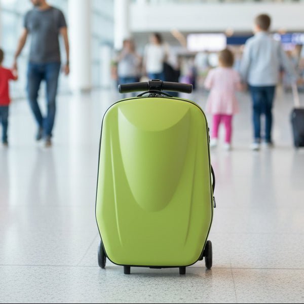 Kids Scooter Suitcase – Rolling Luggage with Built - in Skateboard, Children's Travel Carry - On Bag - GiftMira