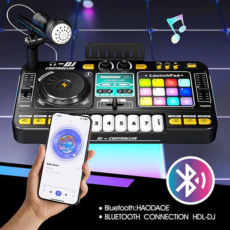Kids Simulation DJ Mixer Controller | Multifunctional Musical Learning Toy - GiftMira