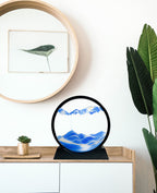 Kinetic Moving Sand Art Picture | Liquid Motion Glass Frame Desktop Decor - GiftMira