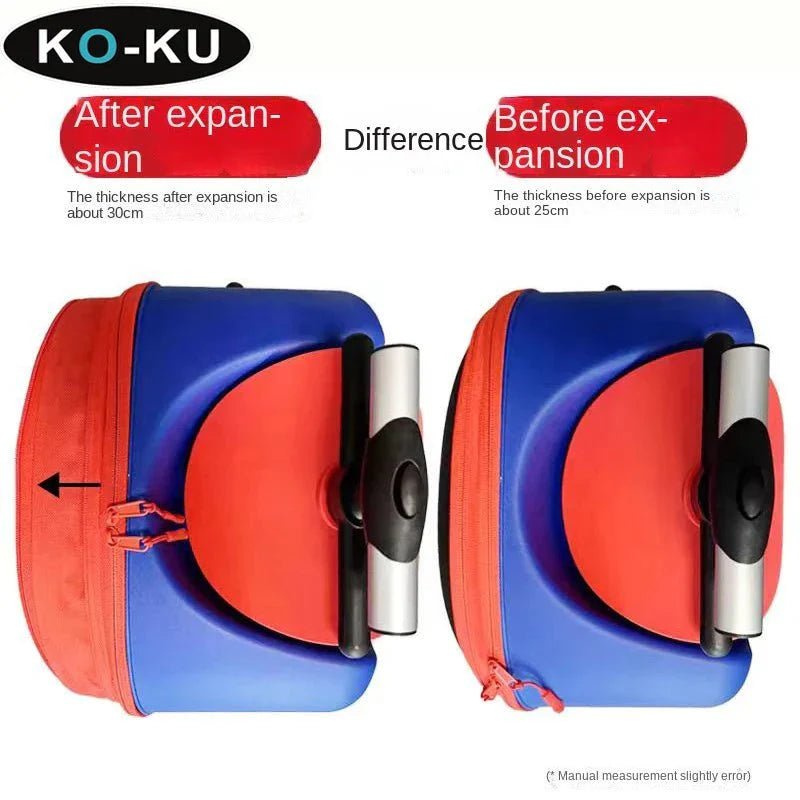 KO - KU Kid’s Multifunctional Detachable Suitcase & Stroller – 20 - Inch Ride - On Travel Luggage with Guardrail - GiftMira