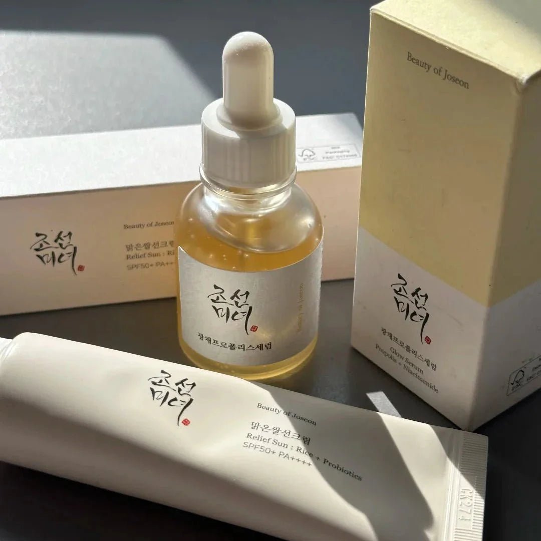 Korean Skincare Gift Set Rice Probiotic Toner Face Cream Eye Cream Essence Oil Sunscreen SPF50 - GiftMira