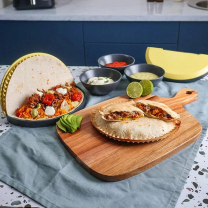 Large Tortilla Sealer Press for 10–12 Inch Tortillas, Manual Kitchen Tool for Sealed Tacos, Quesadillas & Burritos – Fun Cooking Gift - GiftMira