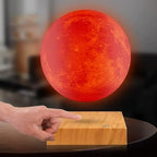Levitating Moon Lamp — Magnetic Floating & Spinning 3D Night Light, 16 Colors, Desk Gift - GiftMira