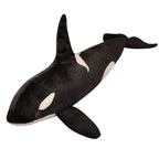 Lifelike Orcinus Orca Black Whale Plush Toy - GiftMira