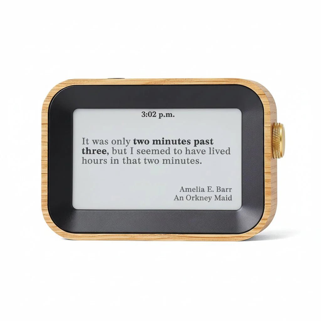 Literary Quote Clock - Tells Time with Famous Book Quotes - GiftMira