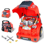 Little Mechanic: 61 - Piece Kids Truck Engine Toy Set, Educational Car Maintenance Play for Ages 3 - 5 Years| Educational STEM Workshop - GiftMira