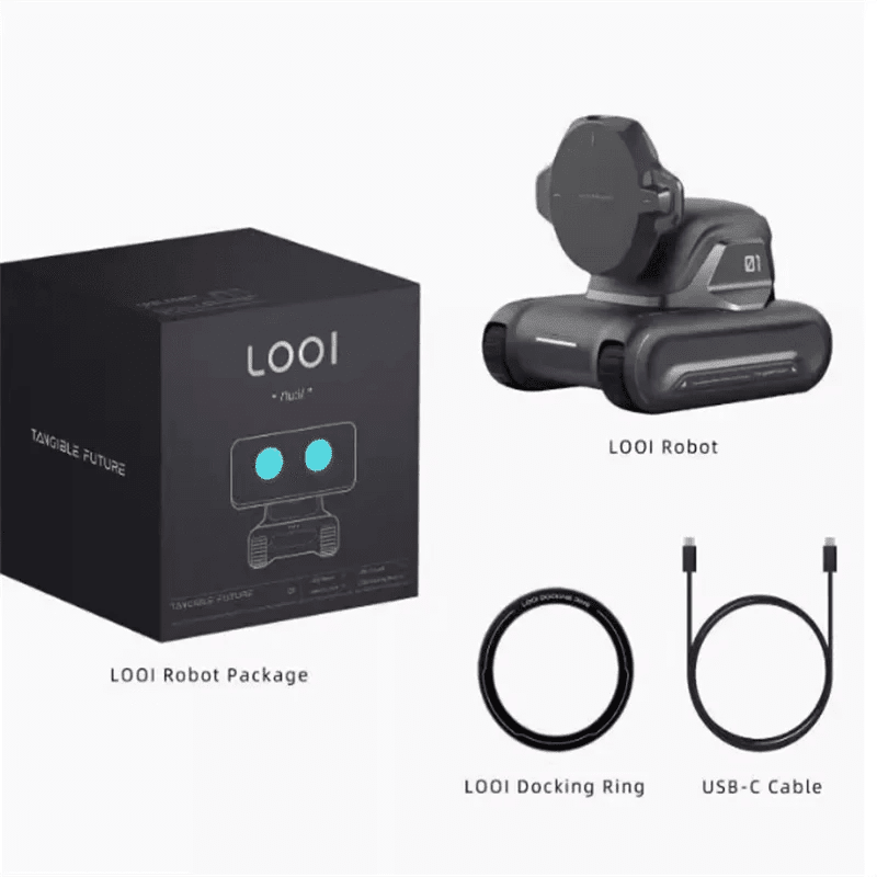LOOi Smart Desktop Robot – AI Mobile Assistant with Face Recognition & Wireless Charging - GiftMira