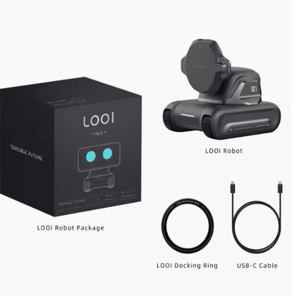 LOOi Smart Desktop Robot – AI Mobile Assistant with Face Recognition & Wireless Charging - GiftMira