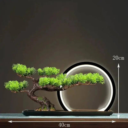 Luminous LED Artificial Bonsai Tree – Smart Interior Landscape & Living Room Decor - GiftMira