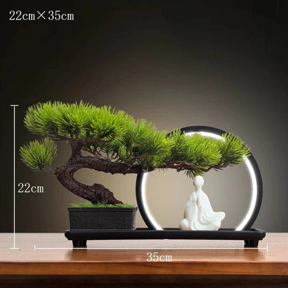Luminous LED Artificial Bonsai Tree – Smart Interior Landscape & Living Room Decor - GiftMira