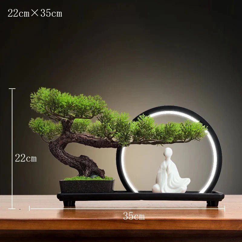 Luminous LED Artificial Bonsai Tree – Smart Interior Landscape & Living Room Decor - GiftMira