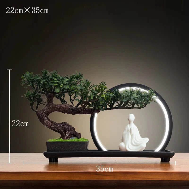 Luminous LED Artificial Bonsai Tree – Smart Interior Landscape & Living Room Decor - GiftMira