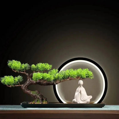 Luminous LED Artificial Bonsai Tree – Smart Interior Landscape & Living Room Decor - GiftMira
