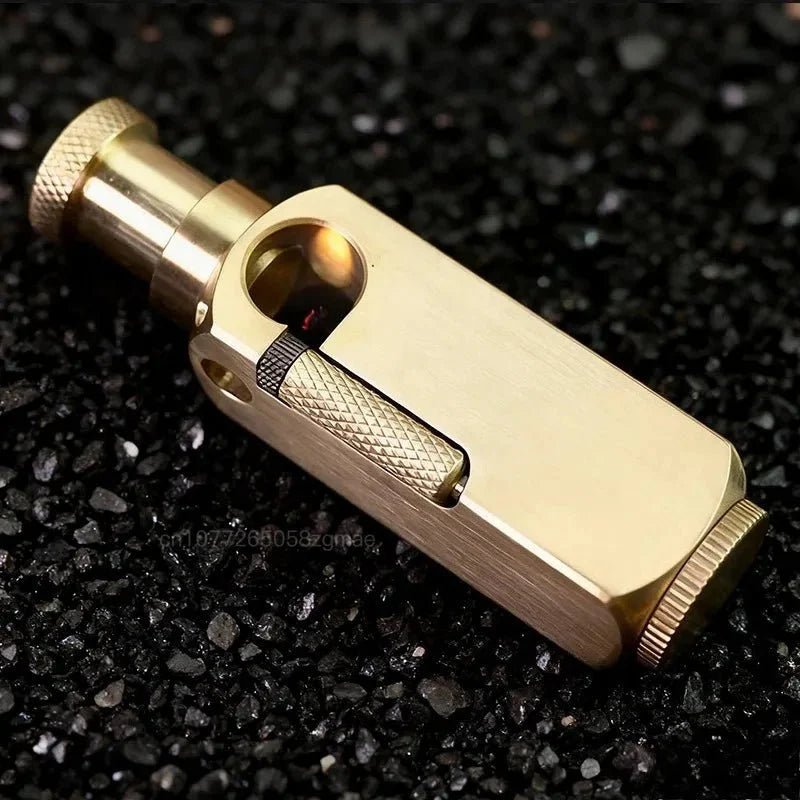 Luxury Far Eastern Brass Lighter – Premium Heavy - Duty Windproof Pocket Lighter - GiftMira