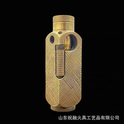 Luxury Far Eastern Brass Lighter – Premium Heavy - Duty Windproof Pocket Lighter - GiftMira